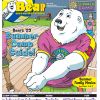 Bear 2023 Summer Camp Issue. Boomer hitting a volleyball. Students athletes watch.